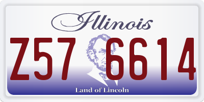 IL license plate Z576614