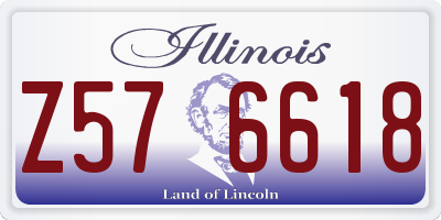IL license plate Z576618