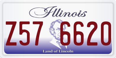 IL license plate Z576620