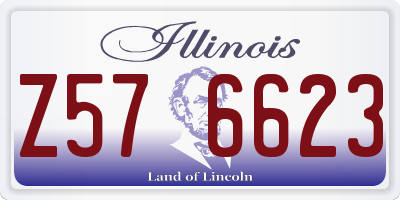 IL license plate Z576623
