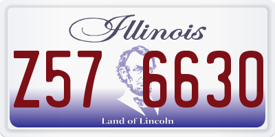 IL license plate Z576630