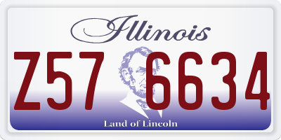 IL license plate Z576634