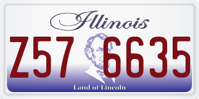 IL license plate Z576635