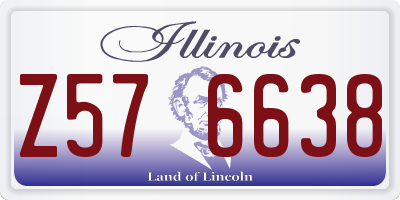 IL license plate Z576638