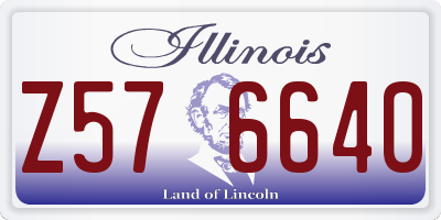 IL license plate Z576640