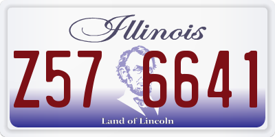IL license plate Z576641
