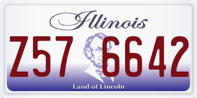 IL license plate Z576642