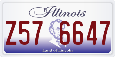 IL license plate Z576647