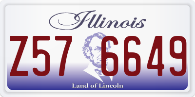 IL license plate Z576649