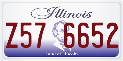 IL license plate Z576652