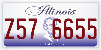 IL license plate Z576655