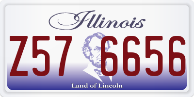 IL license plate Z576656