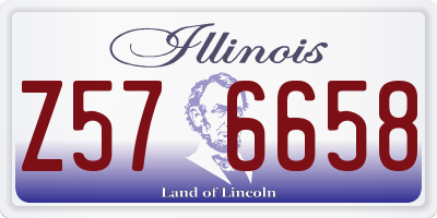IL license plate Z576658