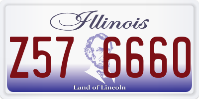 IL license plate Z576660