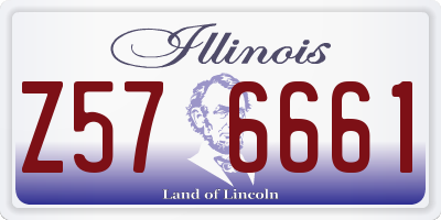 IL license plate Z576661