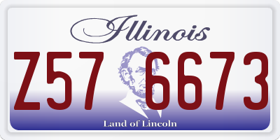 IL license plate Z576673