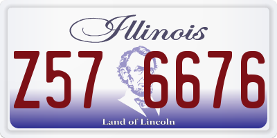 IL license plate Z576676