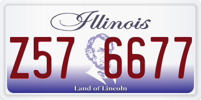 IL license plate Z576677