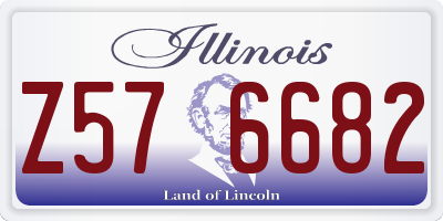 IL license plate Z576682