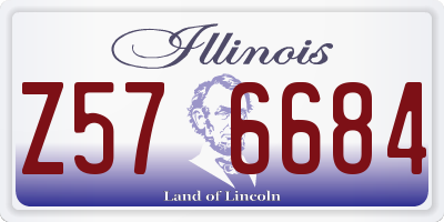 IL license plate Z576684