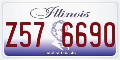 IL license plate Z576690