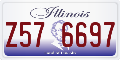 IL license plate Z576697