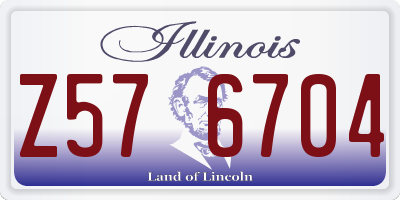 IL license plate Z576704