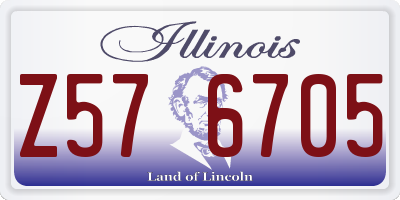 IL license plate Z576705