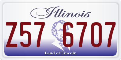 IL license plate Z576707