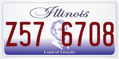 IL license plate Z576708