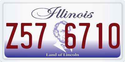 IL license plate Z576710