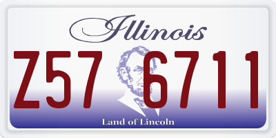 IL license plate Z576711