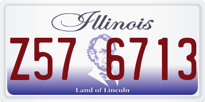 IL license plate Z576713