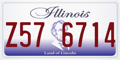 IL license plate Z576714