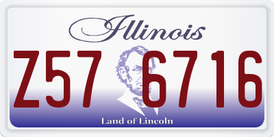 IL license plate Z576716