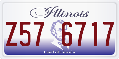 IL license plate Z576717
