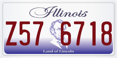 IL license plate Z576718