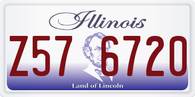 IL license plate Z576720