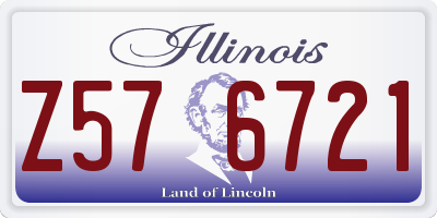 IL license plate Z576721