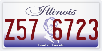 IL license plate Z576723
