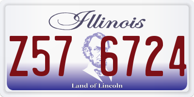 IL license plate Z576724