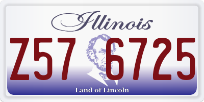 IL license plate Z576725