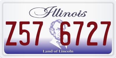 IL license plate Z576727