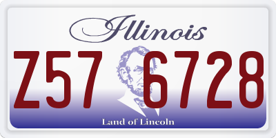 IL license plate Z576728