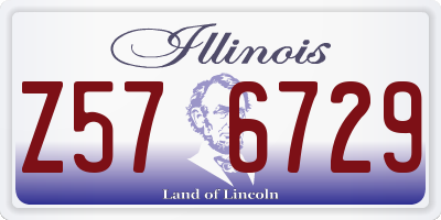 IL license plate Z576729