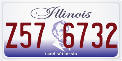IL license plate Z576732