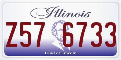 IL license plate Z576733