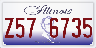 IL license plate Z576735