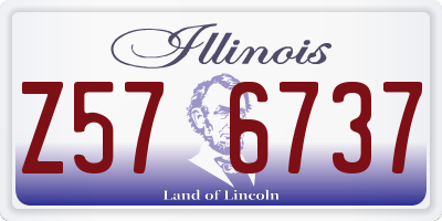 IL license plate Z576737