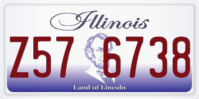 IL license plate Z576738